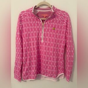 Magnolia Lane Masters Pink Patterned Zip Pullover